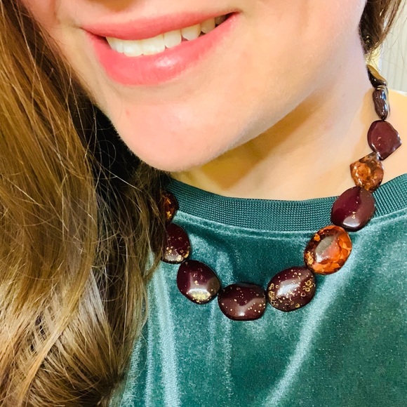 🚛MOVING SALE 🚛 
Tagua bead statement necklace 🐿 - Picture 5 of 5